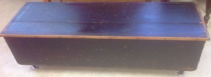 Primitive oversized black chest