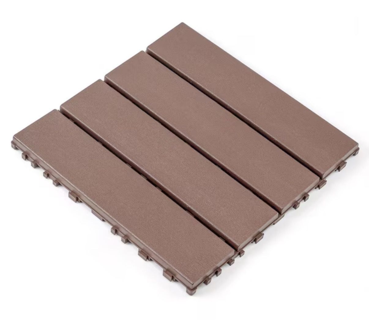 44 Pack of Terrace Decking Tiles (Brown)