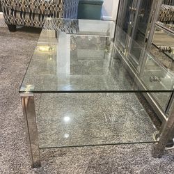 Glass Top Coffee Table 