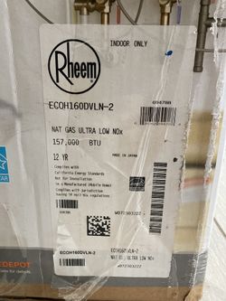 Rheem Performance Platinum 8.4 GPM Natural Gas High Efficiency for Sale in  Virginia Beach, VA - OfferUp
