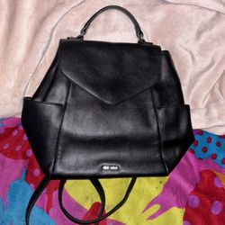 Nine West Black Backpack Sleek Minimalist Design
