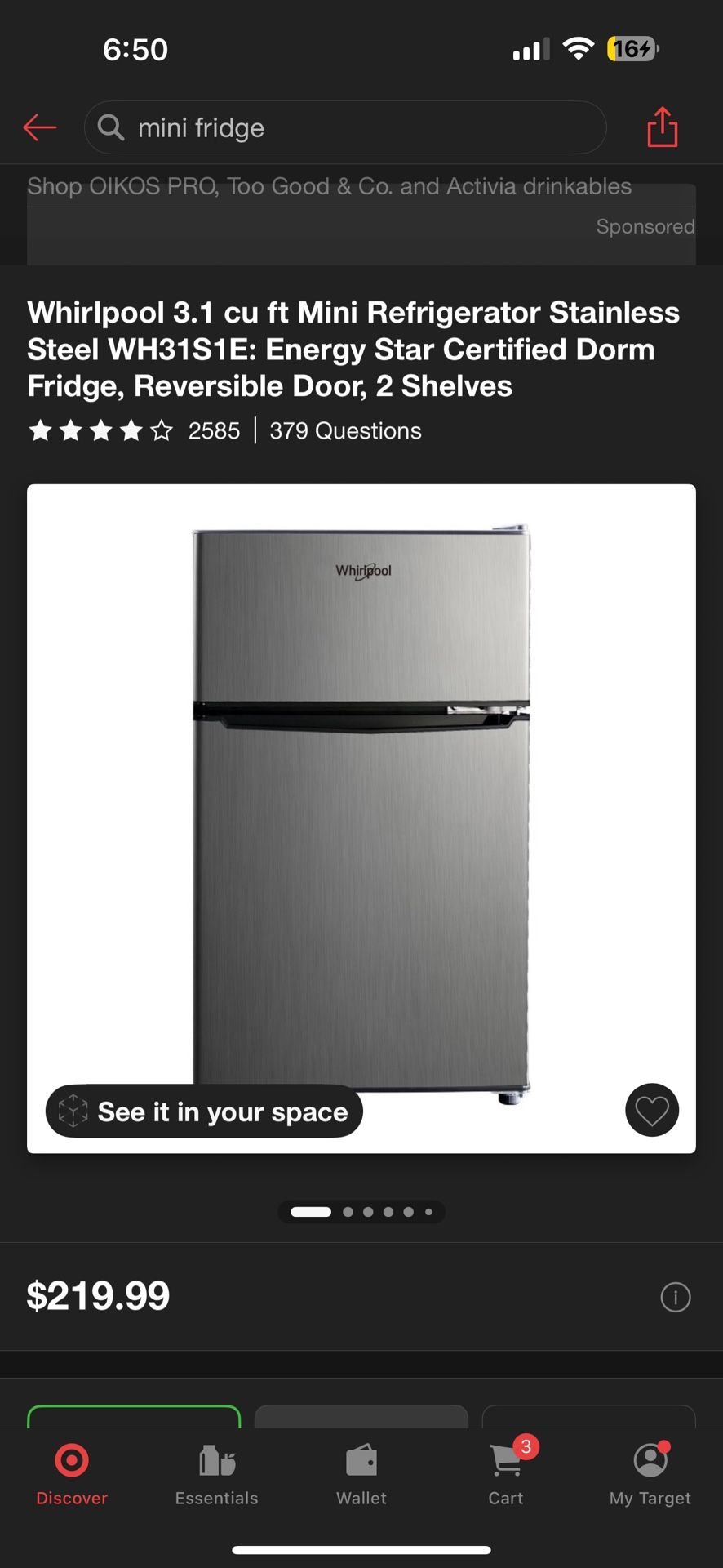 Mini Fridge Brand New (4 Months Used)