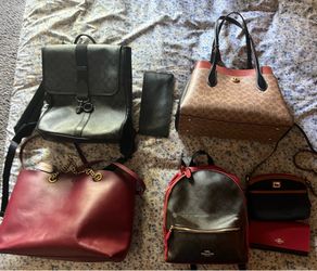 Assorted Coach/ Dooney & Bourke bags & Wallets lot