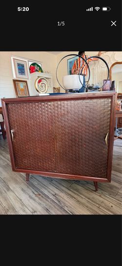 Mid  century album for Cabinet 33 wide 16 1/2 deep 32 tall