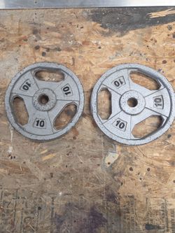 10lbs Standard 1" easy grip weights