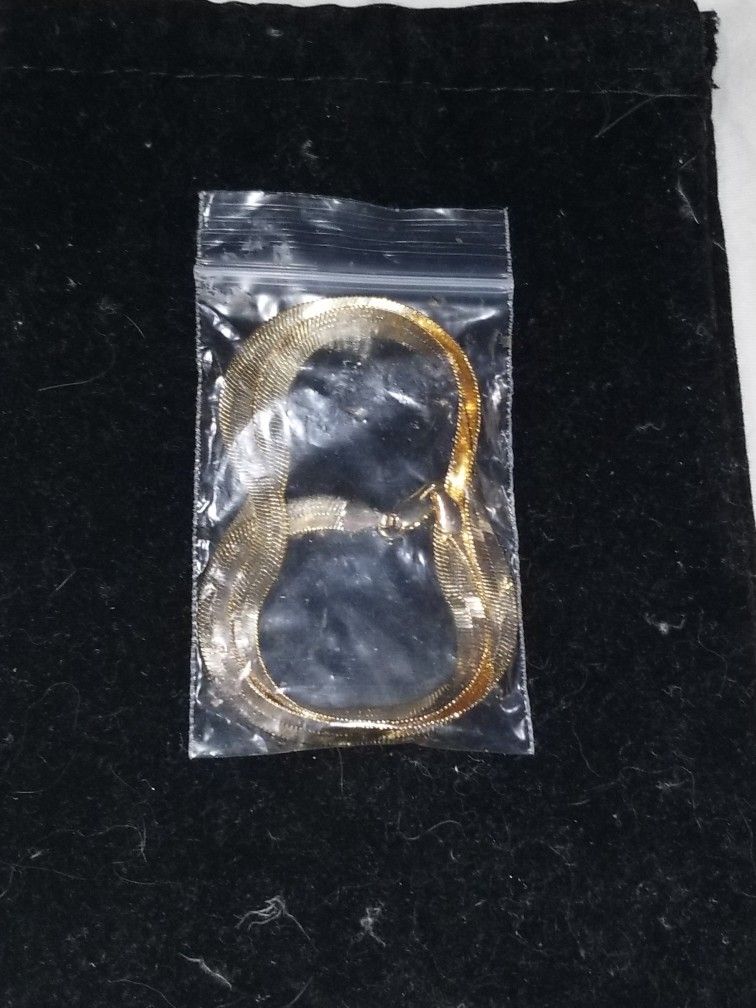 Gold plated choker chain