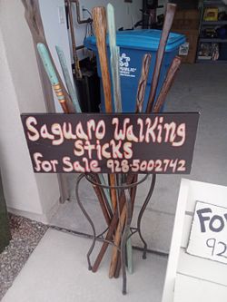 Unique Saguaro Walking Sticks