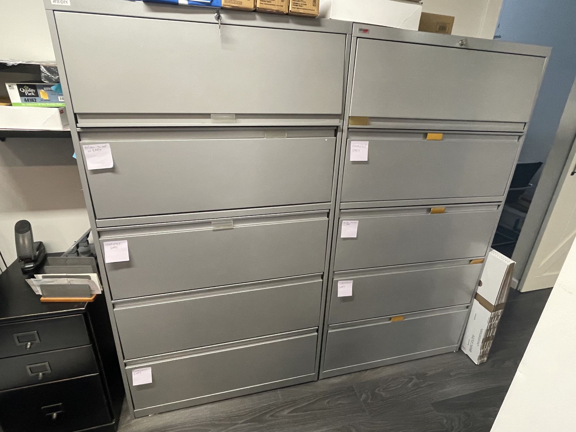 Silver/Metal Office Filing Cabinets 