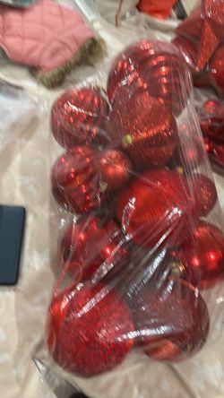 Beautiful Large Red Ornaments
