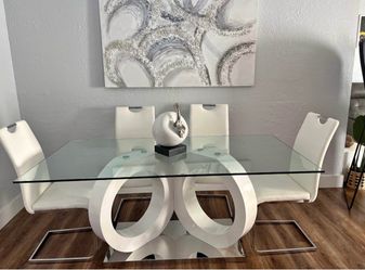 Dining Table in WHITE - Mesa de Comedor BLANCA