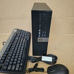 Dell OptiPlex 7050 SFF PC, Intel Quad Core i7-6700 CPU Up To 4.0GHz, 16GB, 256GB SSD, 500GB HDD 10 Pro 64 Bit, C-port, DVD, FAST COMPUTER PC 