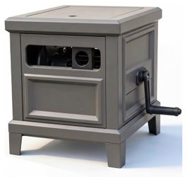 Heavy Duty Steel Garden Hose Reel Deck Box