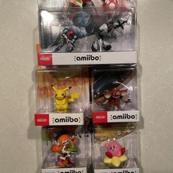 Amiibo *BRAND NEW SEALED* Bokoblin Pikachu Kirby Splatoon Inkling Girl Zelda Breath of The Wild Nintendo Switch Lite 3DS NFC Video Games