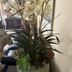 Artificial Potted Orchid Plant