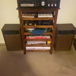 1970s/80s Turntable , Radio, 8track , Cassette Stereo System 