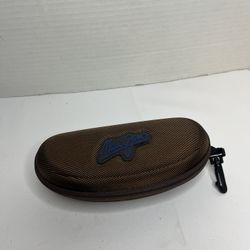 Maui Jim Hard Case for Sunglasses Eyeglasses Zip Around with Clip Authentic.