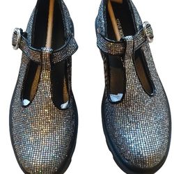 NEW Steve Madden Girls Suzey Sparkle Mary Jane Shoes Size 4