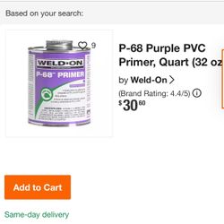 Weld-on P-68 PVC Primer Purple