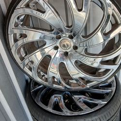 Chrome 22inch Rims w/Tires