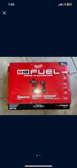 Milwakee M18 FUEL 2-Tool Combo Kit Cordless Hammer Drill/Impact Driver.