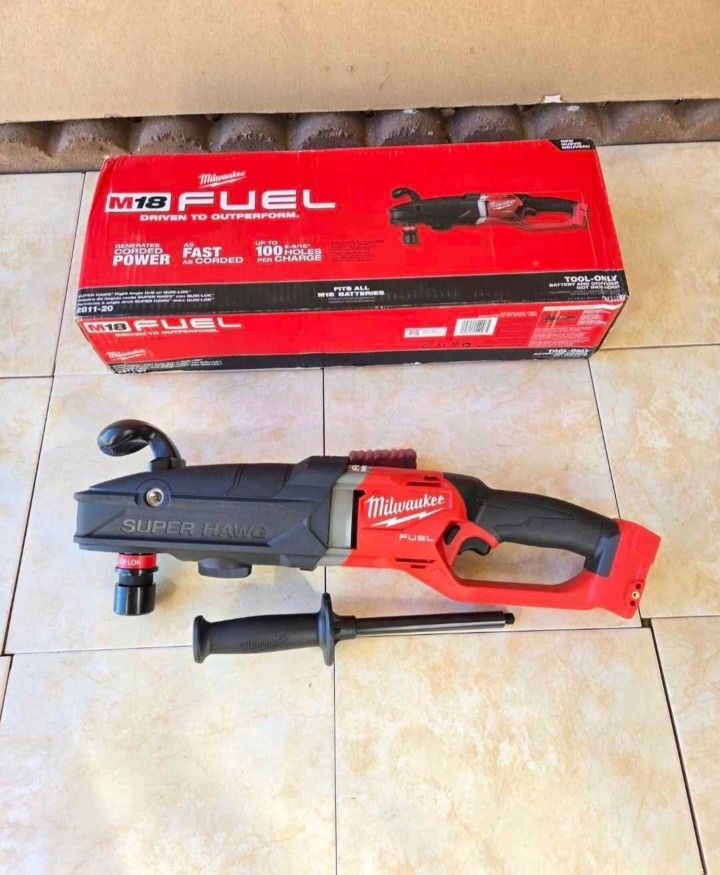 Milwaukee FUEL 18V SUPER HOLE HAWG 7/16 in. Right Angle Drill (Tool-Only)