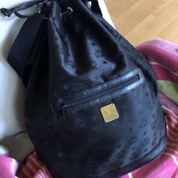 Vintage MCM Drawstring Backpack - Handmade in Germany.