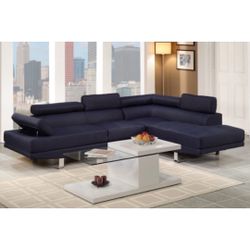 Blue Sectional Sofa 