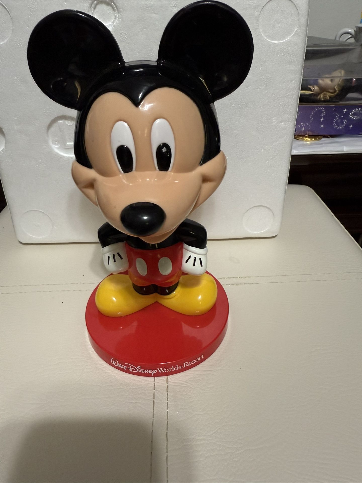 Vintage 8" Mickey Mouse Bobble Head DISNEY WORLD Resort Exclusive Kellogg's