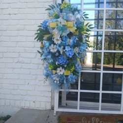 Summer Butterfly Swag Wreath Any Occasion