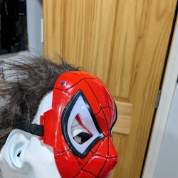 Spiderman Mask  And Web Launcher Kid Size Read For Description
