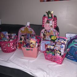 Disney Princess Gift Baskets-Barbie/ Trolls/ LOL/ Minnie