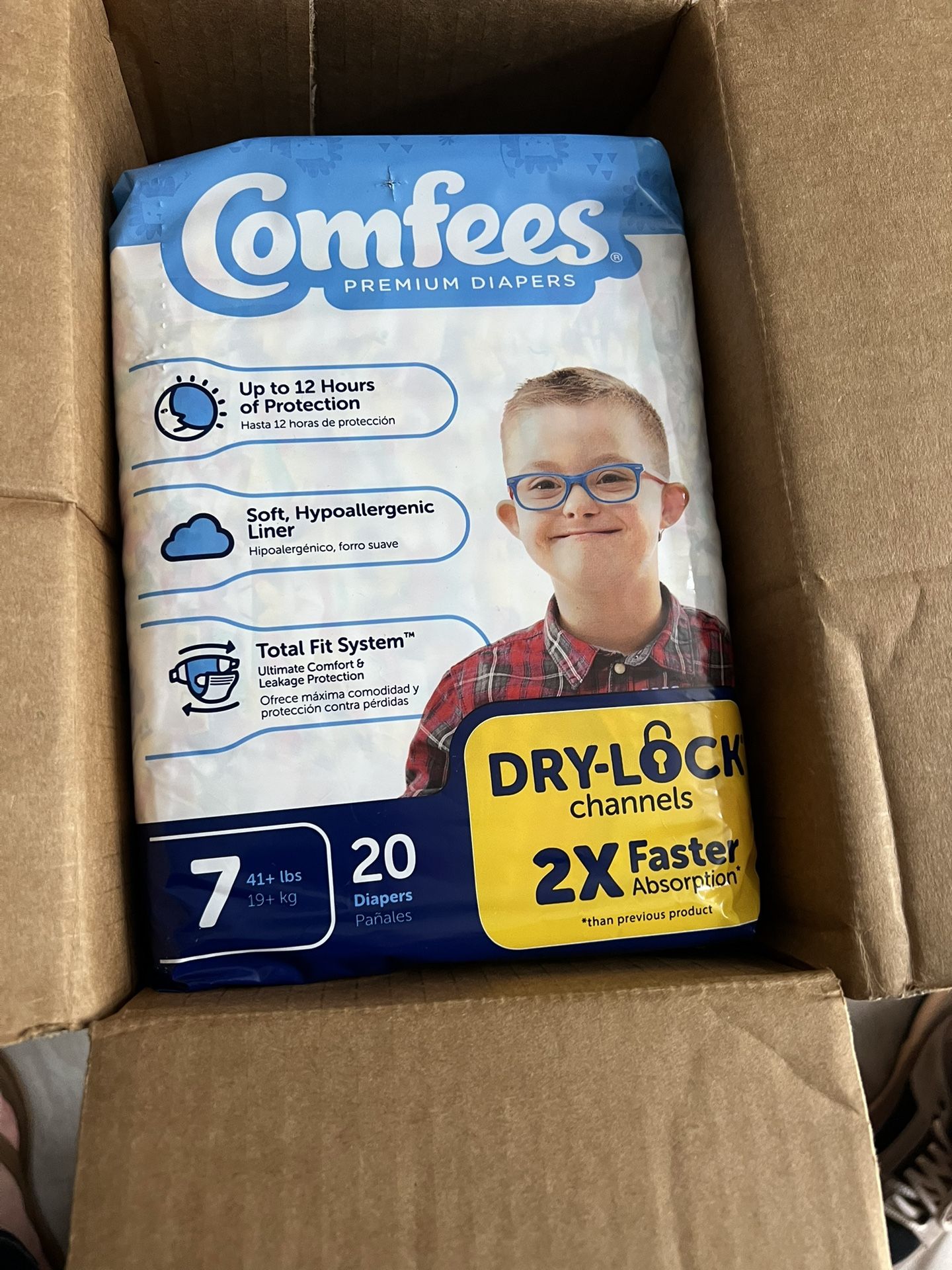Comfees Diapers Size 7