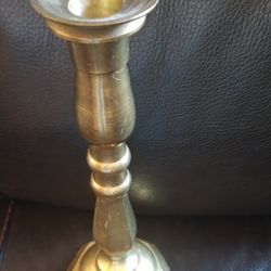 Solid Vintage Brass Candle Holder