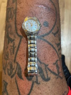 Seiko Two-Tone Watch with Mother of Pearl Dial