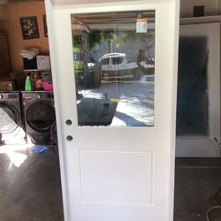 New Entry / Back Door 36” Fiberglass Double Pane Glass 