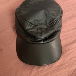 Black Leather Hat 