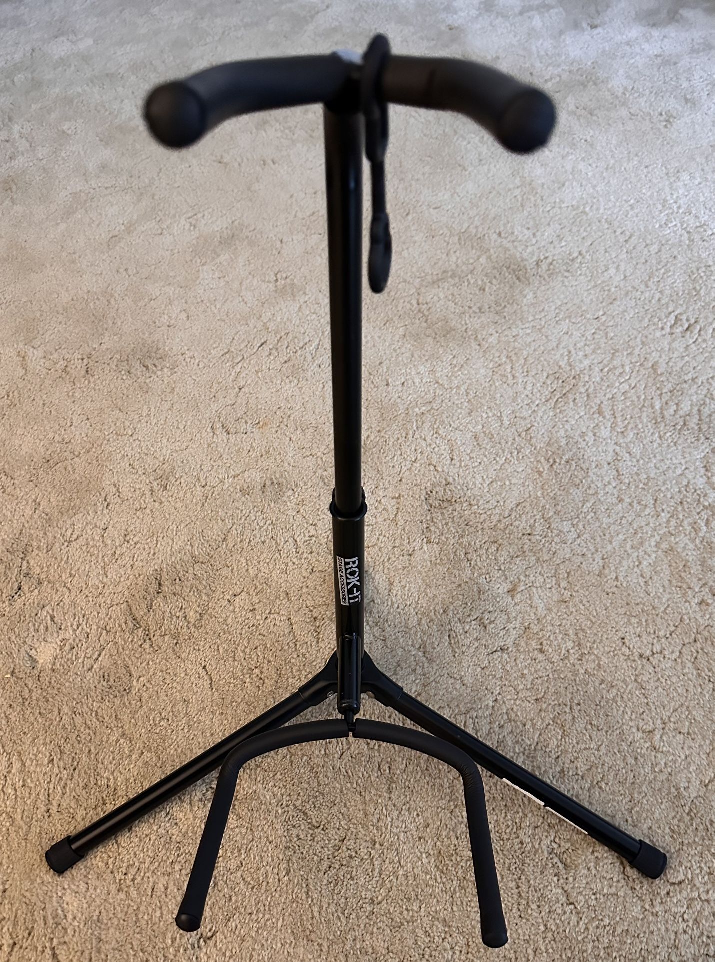 Rok-It Standard Guitar Stand for Acoustic, Electric, or Bass Guitars
