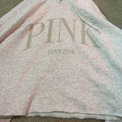 Pink Semi Cropped Hoodie Size Xl