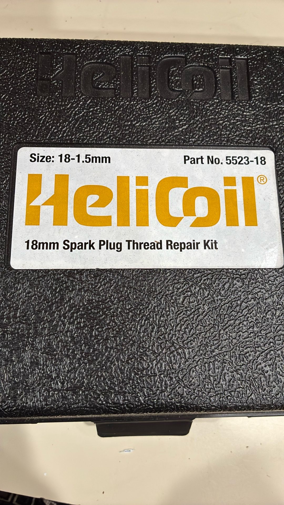 Helicoil 18mm Spark Plug Thread Repair Kit NIB