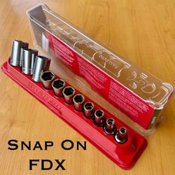 Snap On 11 pc 3/8" Drive 6pt FDX Semi-Deep Socket Set ((($220 OBO ))) ❗️Like New❗️