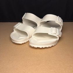 Birkenstock Arizona Essentials EVA White Sandals Women Size 8