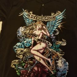 Dragonfly Nikki Sixx Vintage Dress Shirt