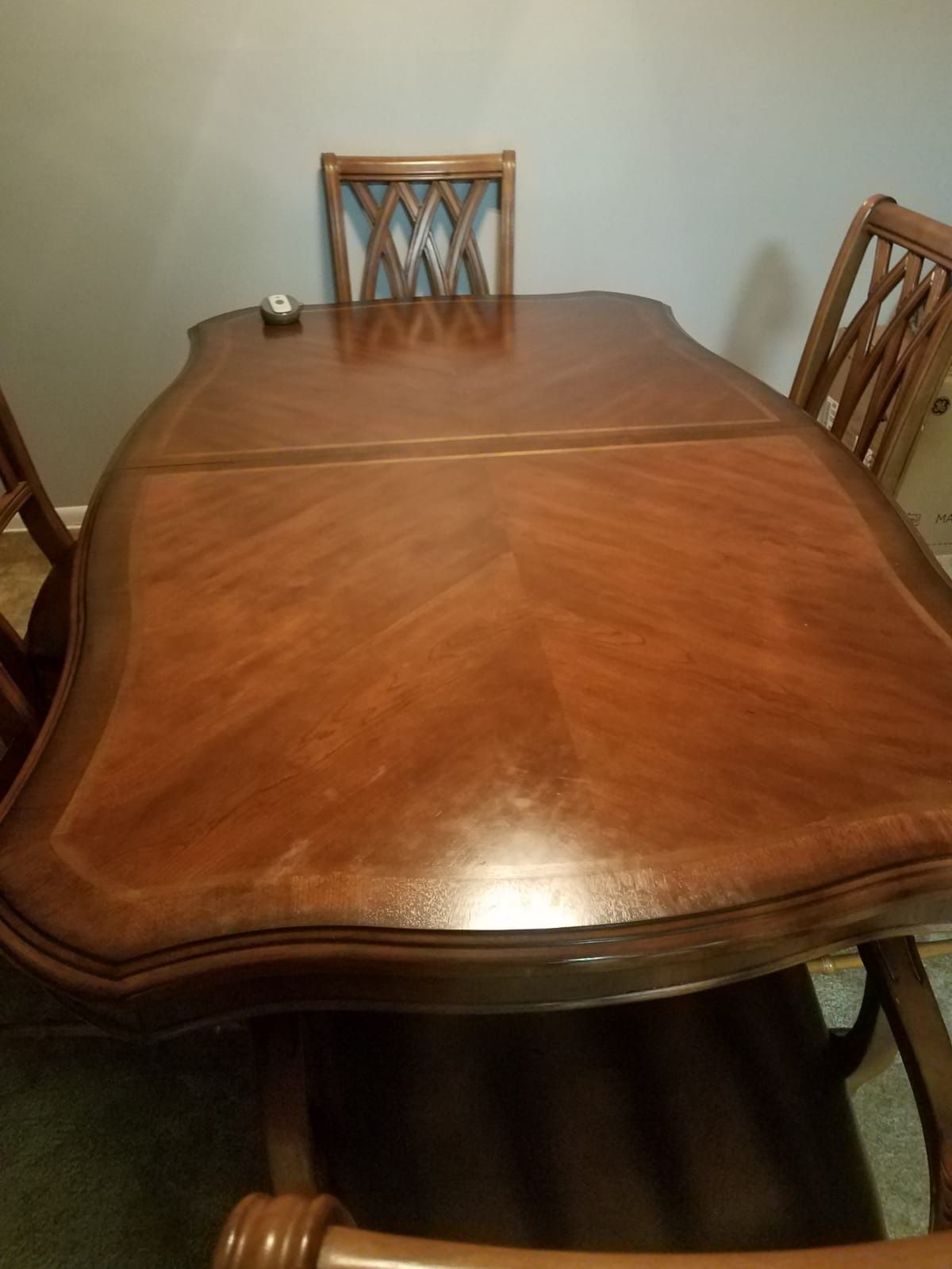 Dining room table and matching hutch