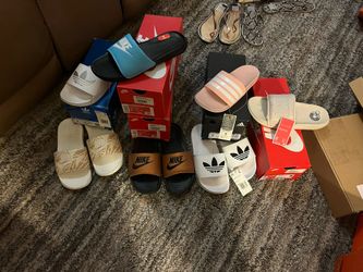 Nike Slides/Adidas Slides Brand New Or Excellent Condition $25