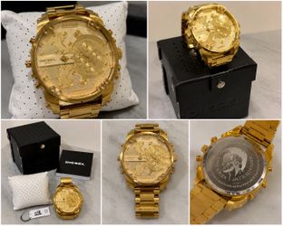 Diesel Gold Watch DZ7306 (Like New)