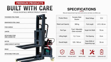 Portable forklift
