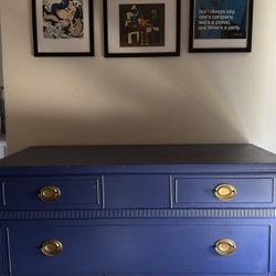 Navy Blue Dresser