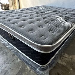 Full Oasis Thermal Comfort Europillow Top 12inch Matres Andboxspring!!