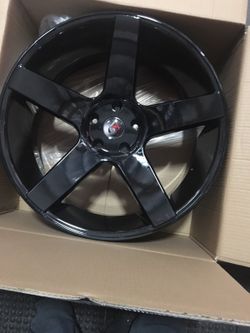 22" brand new wheels gloss black