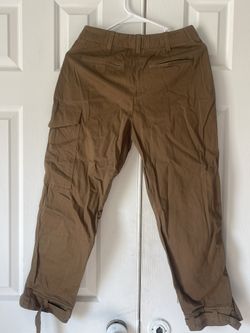 	REISS  TAPER CARGO FIT Size O -14” Brown Pants